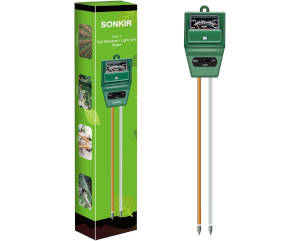 Sonkir MS02 testeur d'humidité 3-en-1 pour plantes d'intérieur