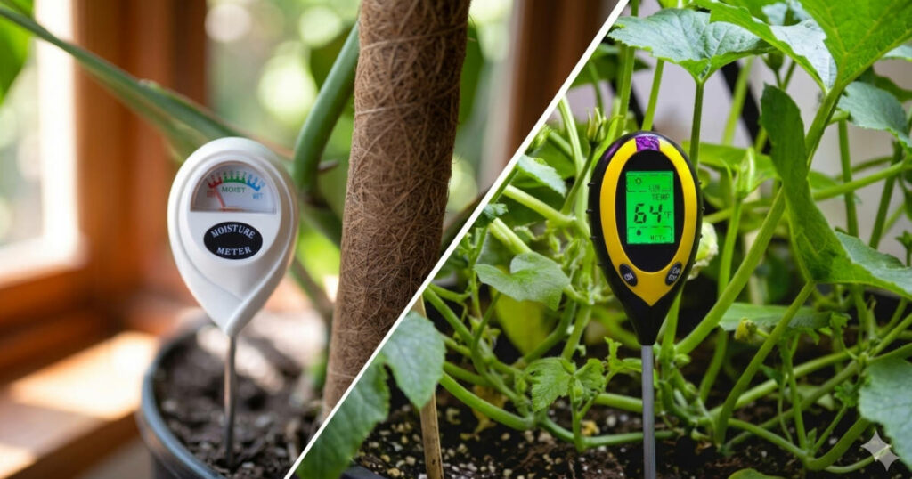 Testeur d'humidité pour plantes : analogique ou numérique ?